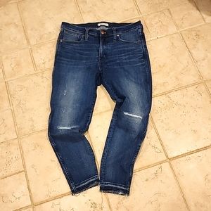 9in high rise skinny jeans petite